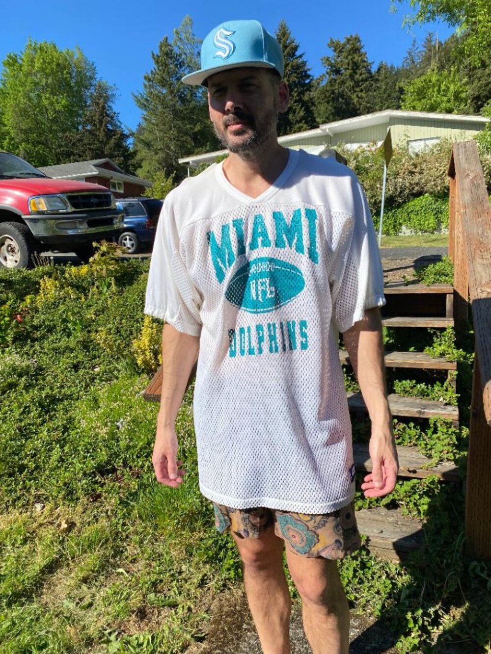 Unique Bike Athletic 80s Miami Dolphins NFL Jersey